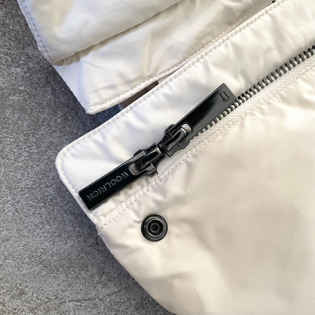 美品★ウールリッチ　ラグジュアリー　コクーン　ダウンジャケット　アイボリー系　S