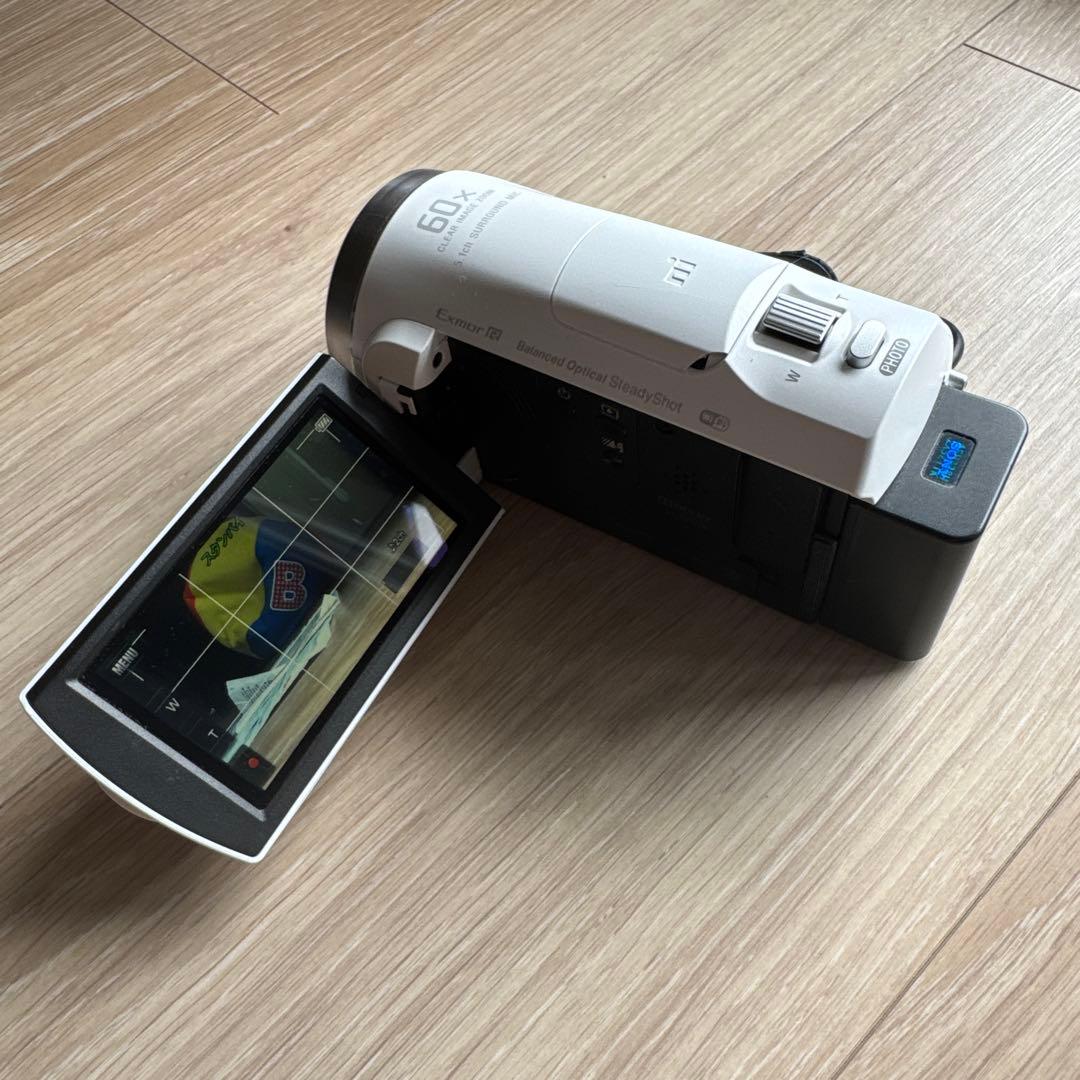 優*里様 SONY HDR-CX680 ホワイト ビデオカメラ 本体