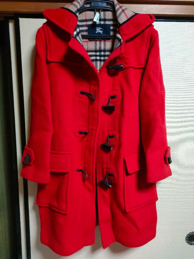BURBERRY 赤 ダッフルコート