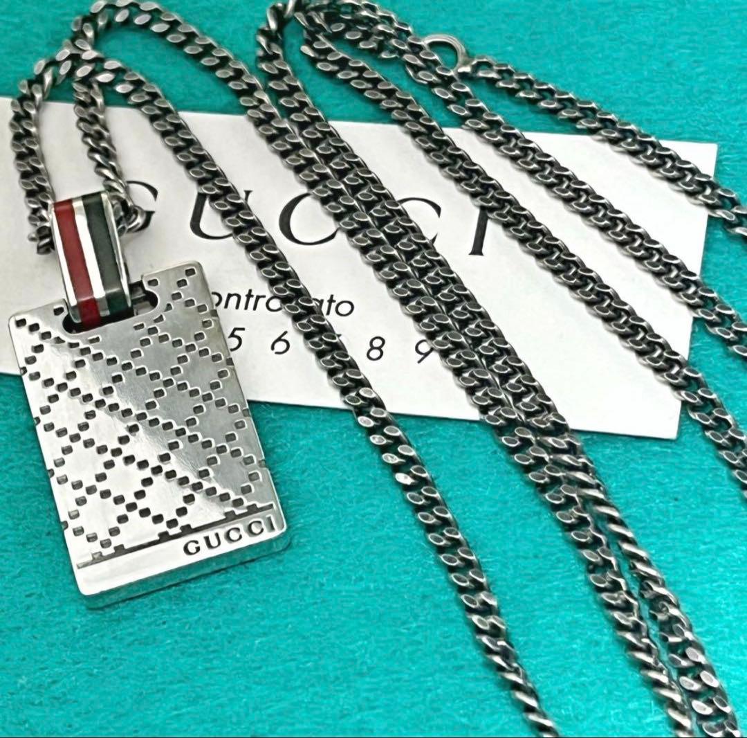 GUCCI ディアマンテプレートネックレス×2 セット価格‼️