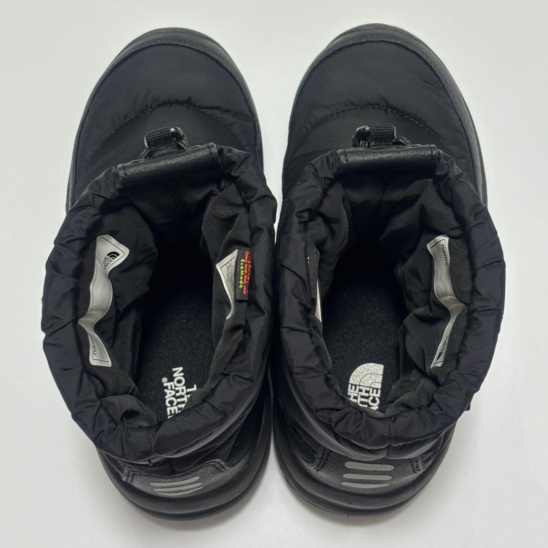 美品　ノースフェイス　キッズ ヌプシ ブーティ ロゴ ショート NFJ52280