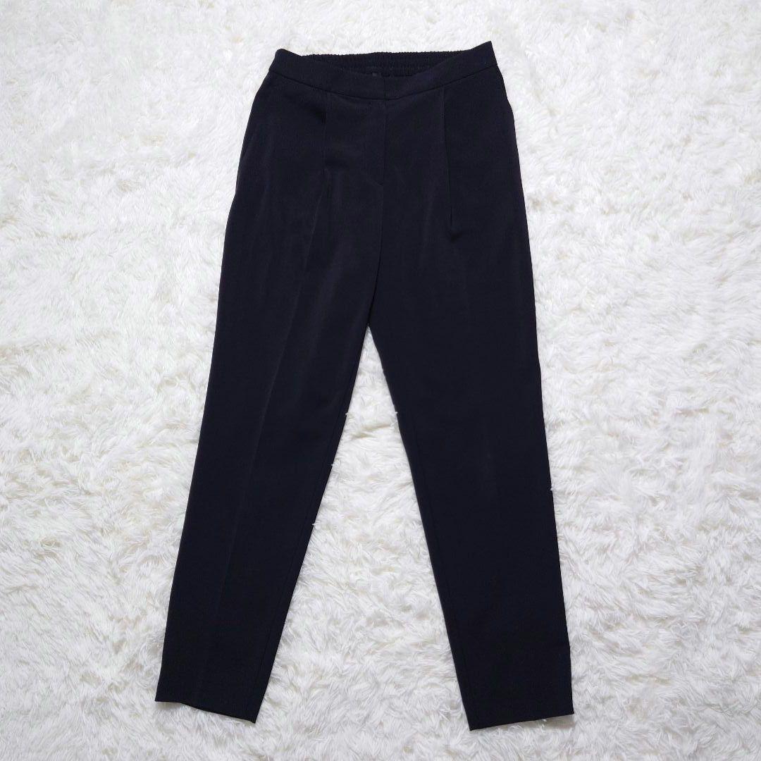 ✩美品✩ icb スーツ セットアップ ノーカラージャケット パンツ ネイビー