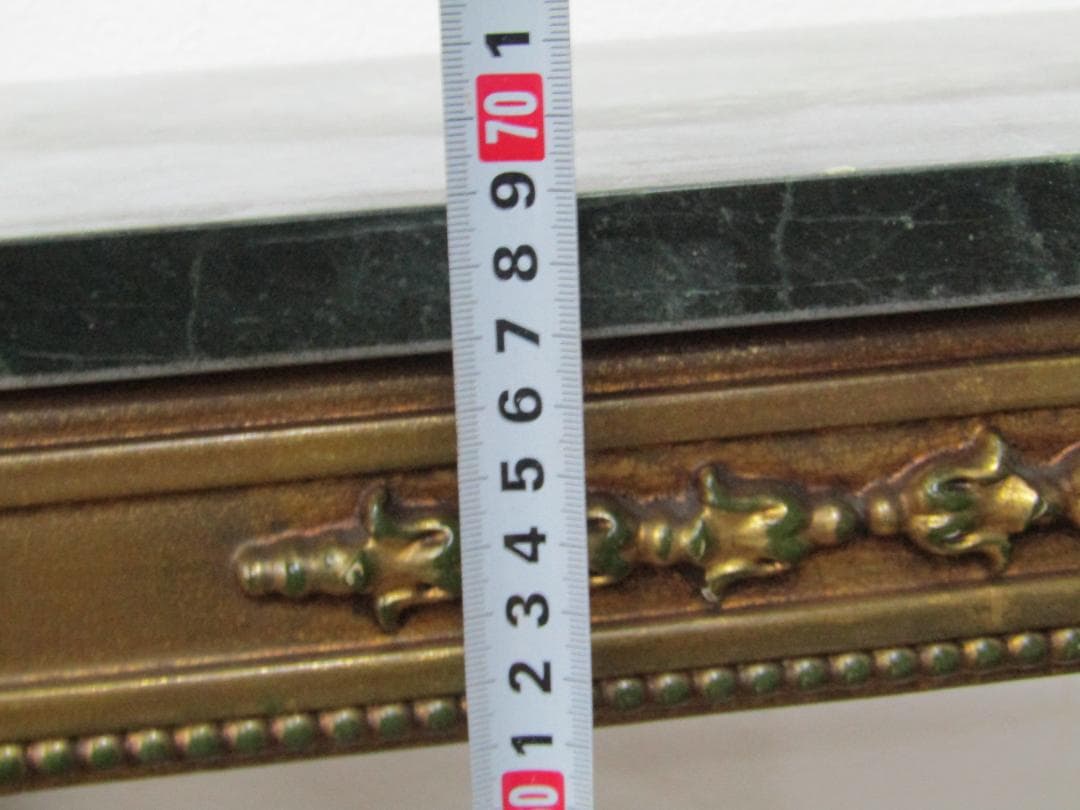 T*S様 クラシックスタイル テーブル グリーン大理石 アンティーク