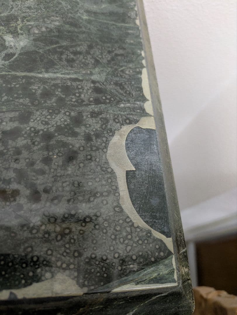 T*S様 クラシックスタイル テーブル グリーン大理石 アンティーク