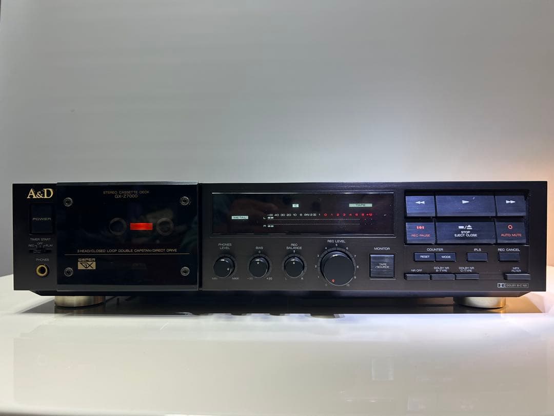 ジャンク不動　A&D GX-Z7000 カセットデッキ