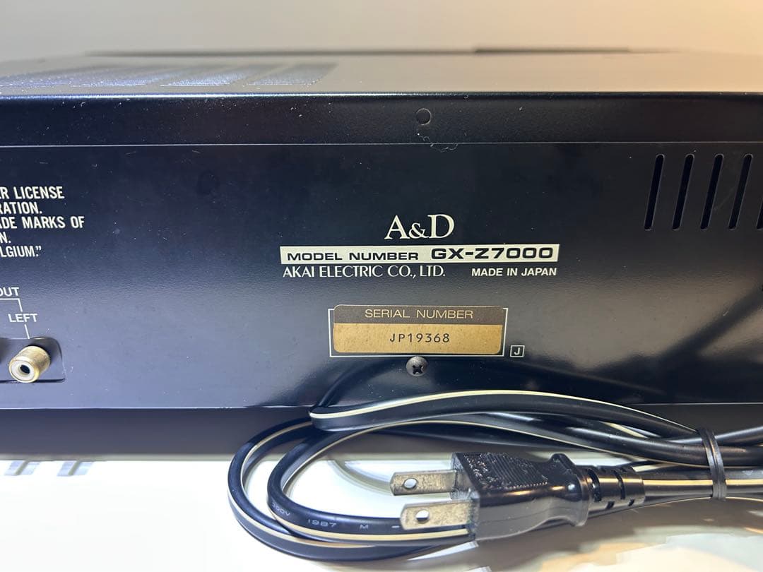 ジャンク不動　A&D GX-Z7000 カセットデッキ