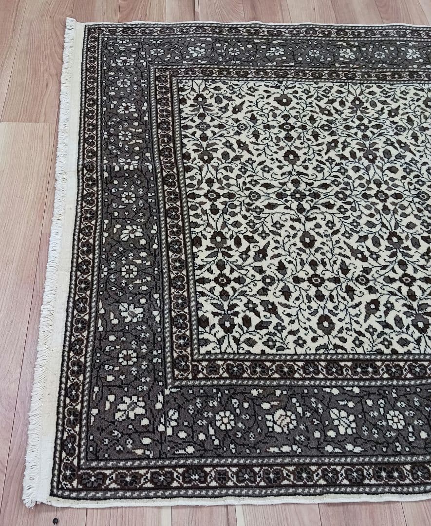 Y3881-1 トルコ カイセリ絨毯 ウール×コットン 手織り 大判