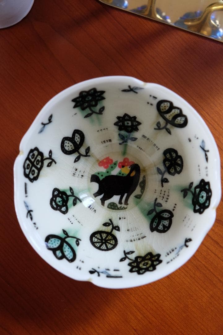 下和弘 茶器 茶碗 織部焼 プレート/抹茶/本田あつみ/山野辺彩/ヒズミ峠舎/犬