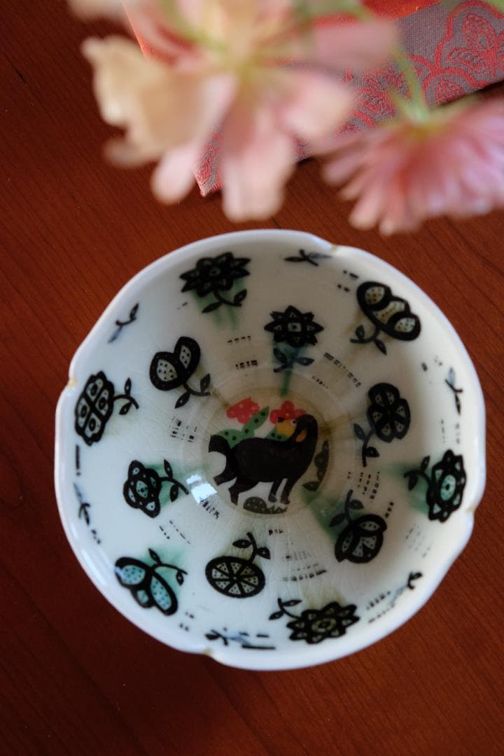 下和弘 茶器 茶碗 織部焼 プレート/抹茶/本田あつみ/山野辺彩/ヒズミ峠舎/犬