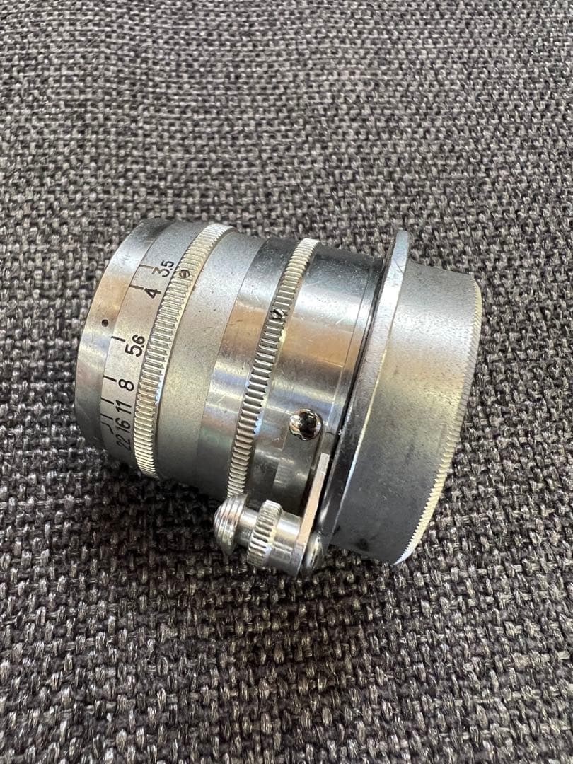 レンズ　NIKKOR-Q.C 5cm f/3.5 沈胴 Lマウント レンズ