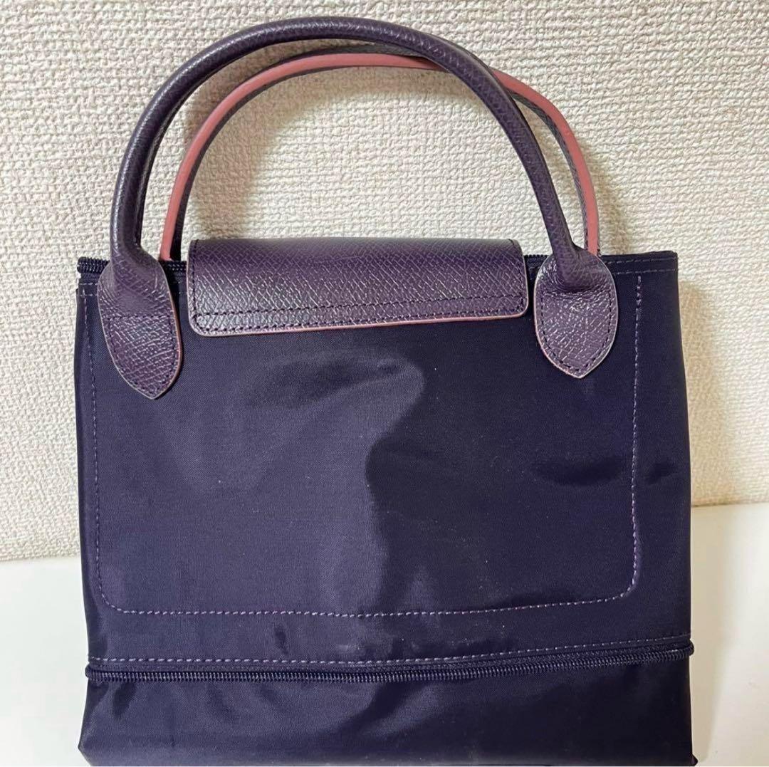 【新品】ロンシャン ル・プリアージュボストン男女兼用 ビルベリー(パープル系)