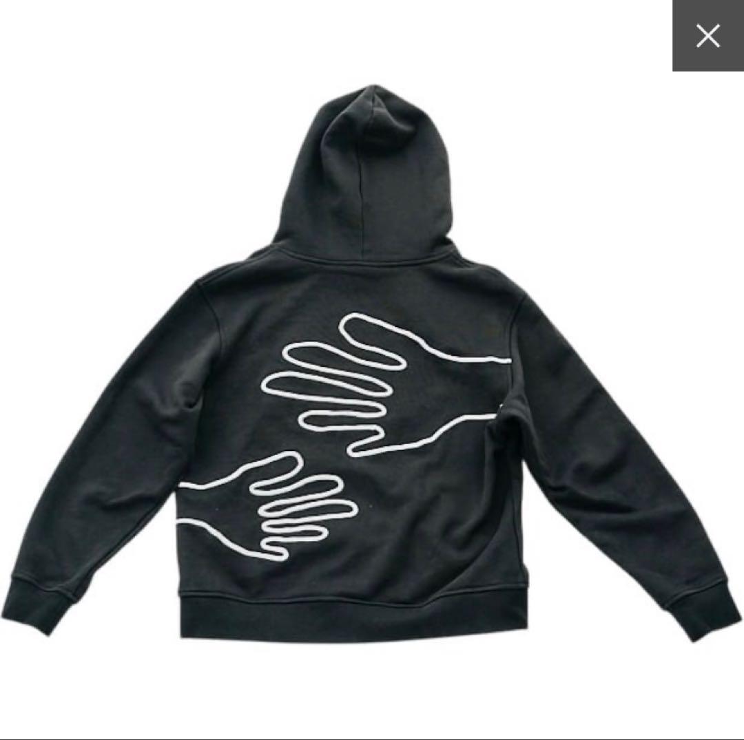 トップス canyon clothing Handwaving hoodie black