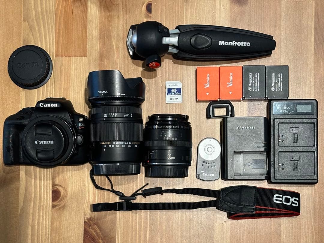 【値下げ】Canon EOS Kiss X7+レンズ3本＋アクセサリー多種