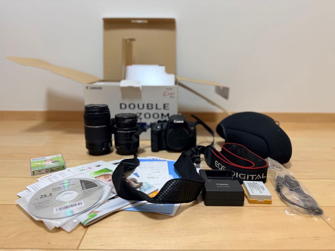 【美品】Canon キヤノン　ダブルズームキット　EOS Kiss6i