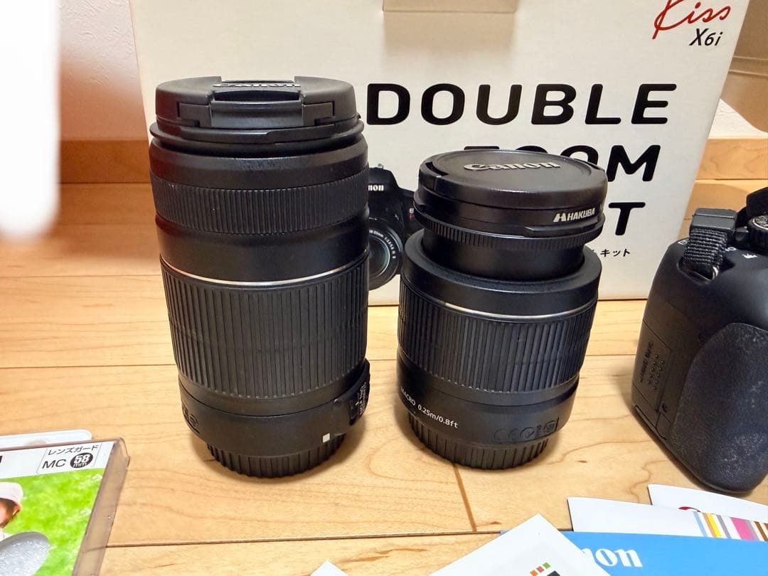 【美品】Canon キヤノン　ダブルズームキット　EOS Kiss6i