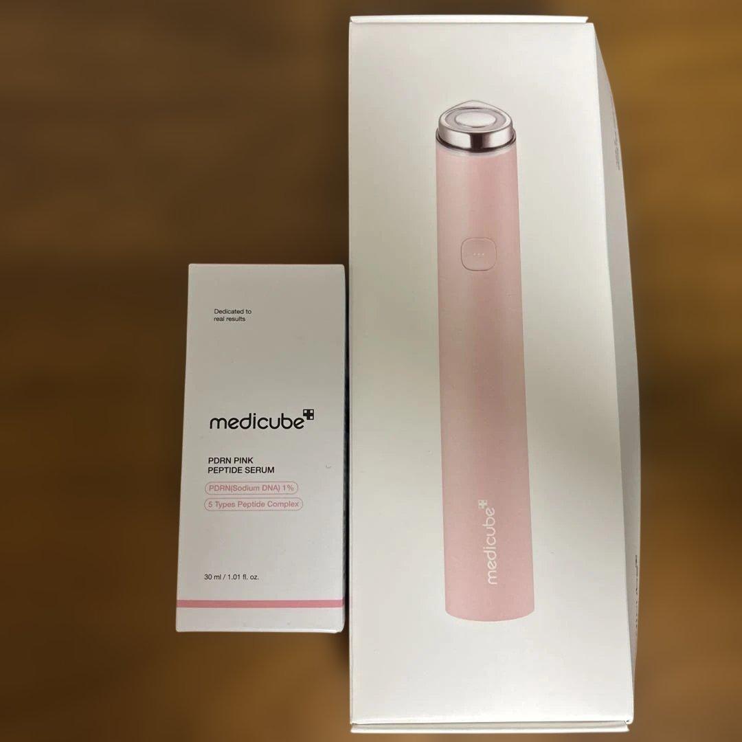 メディキューブ　ブースタープロ ミニとPDRNピンクペプチドアンプル, のセット