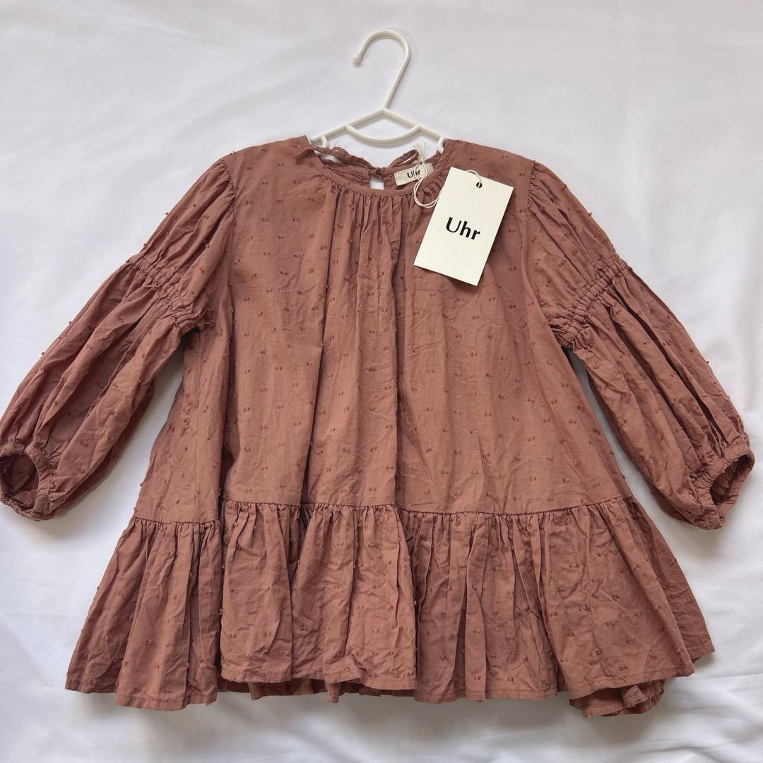 uhr dot mini dress ワンピース 3-4y pink