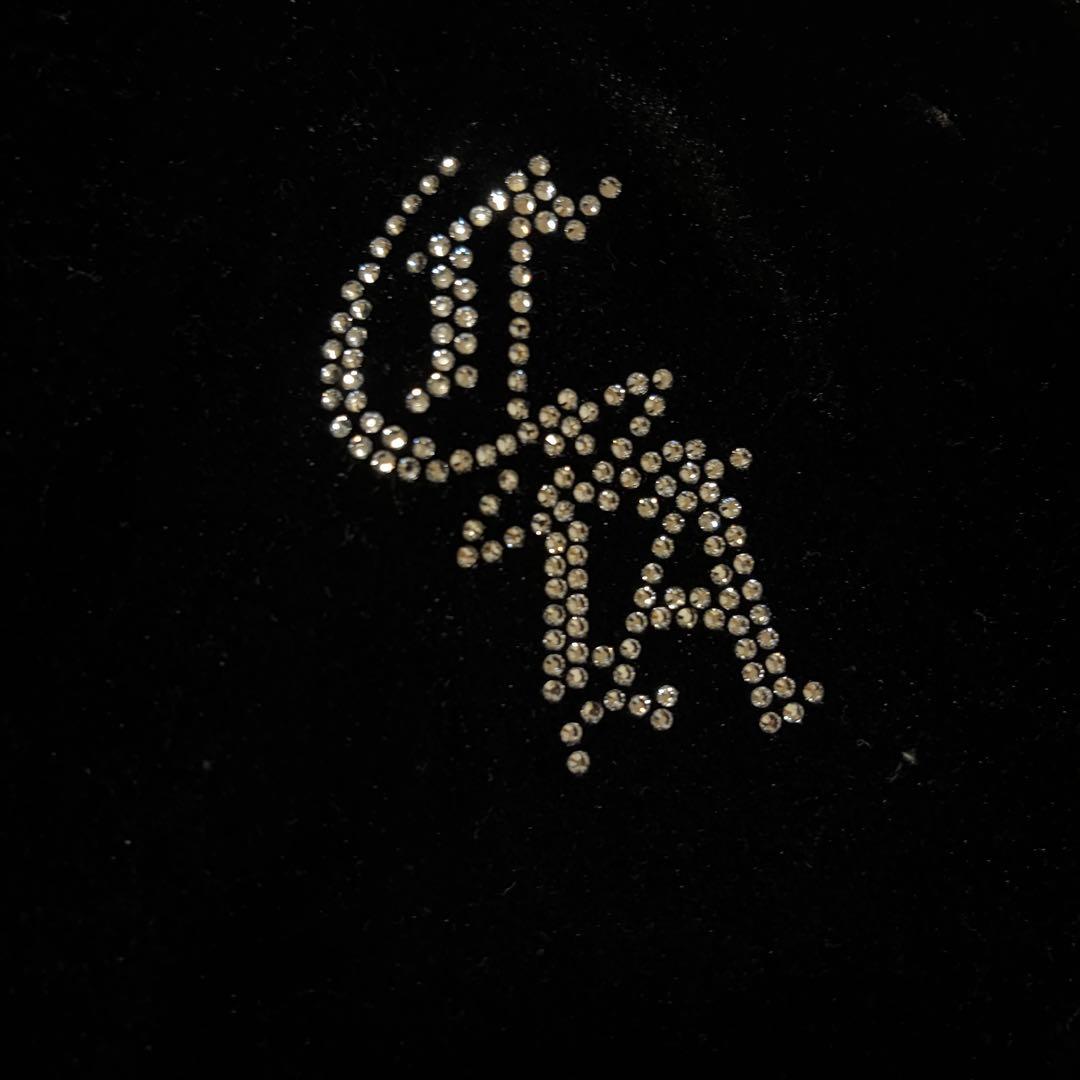 ciatre トラックジャケット　ベロア　シアター　ブラック　ラインストーン　M