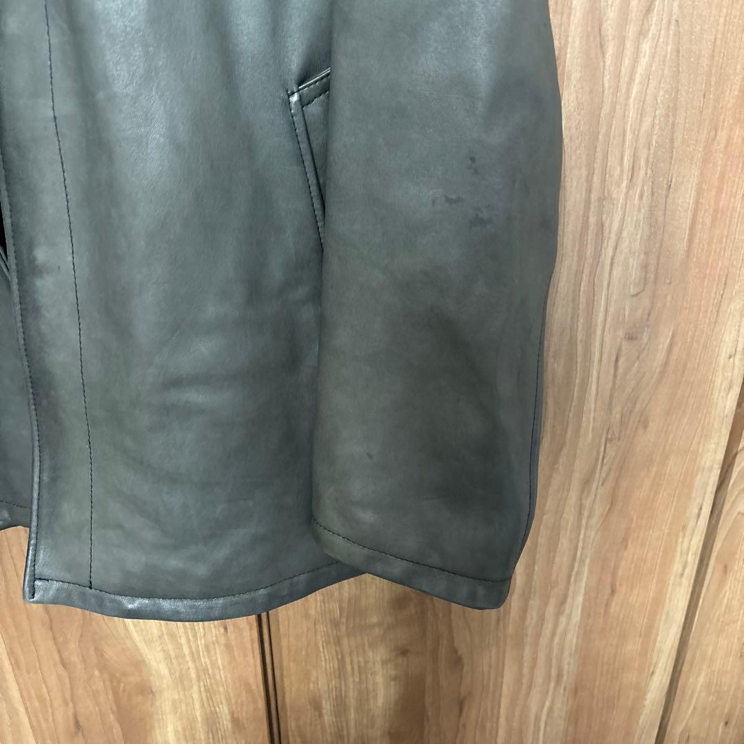 ディーゼル24AWラムレザーハーフコートL-NICOサイズ52 ¥198,000