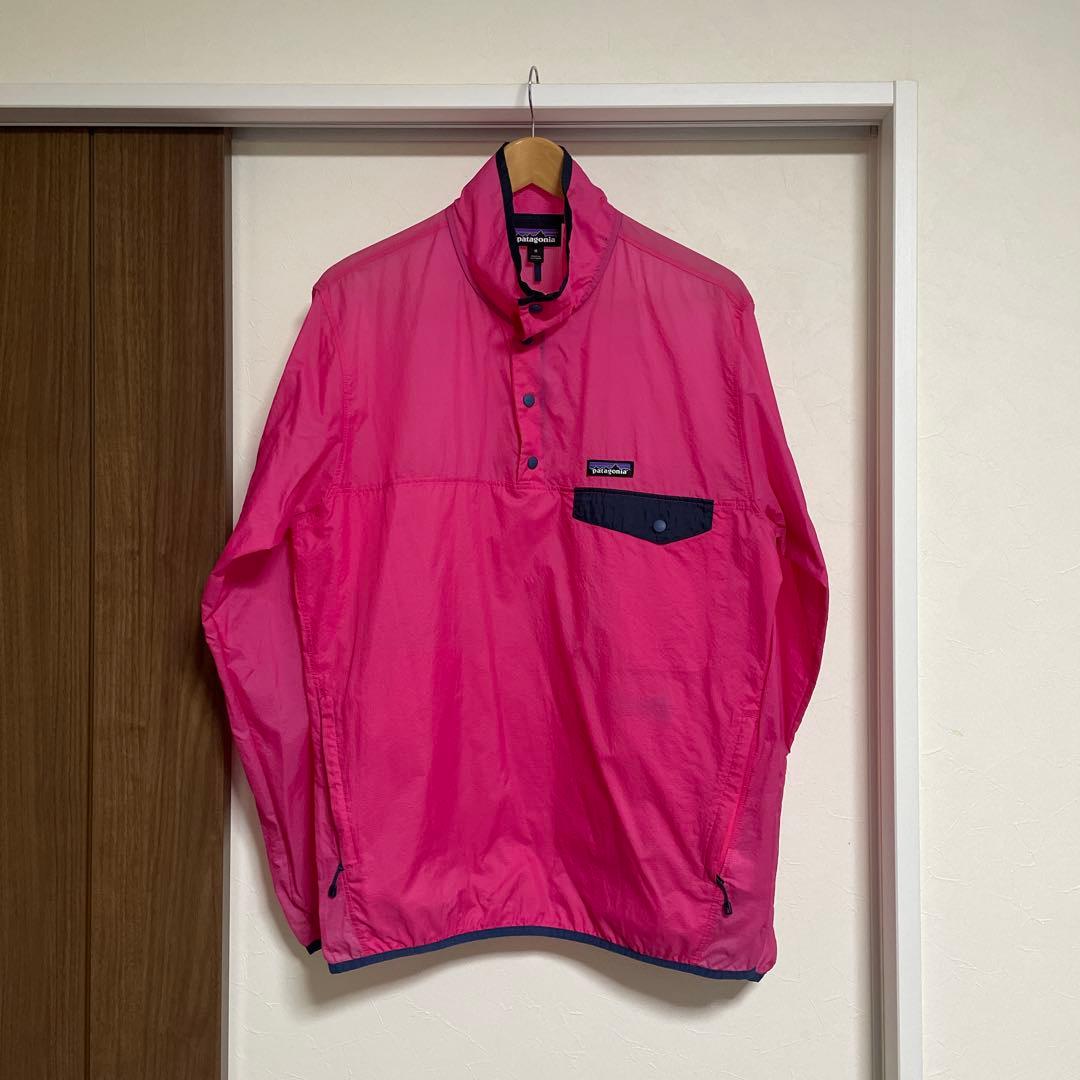 patagonia ピンク フーディニ　スナップT プルオーバー M