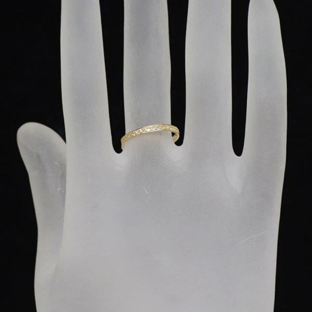 agate K18ハーフエタニティリング