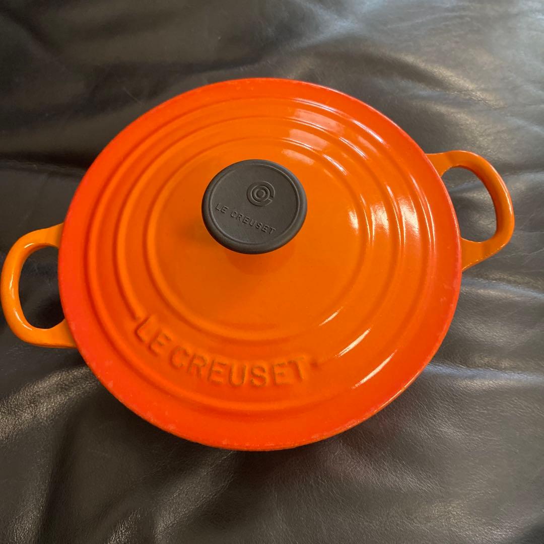 LE CREUSET オレンジ 両手鍋 18cm 2.4L