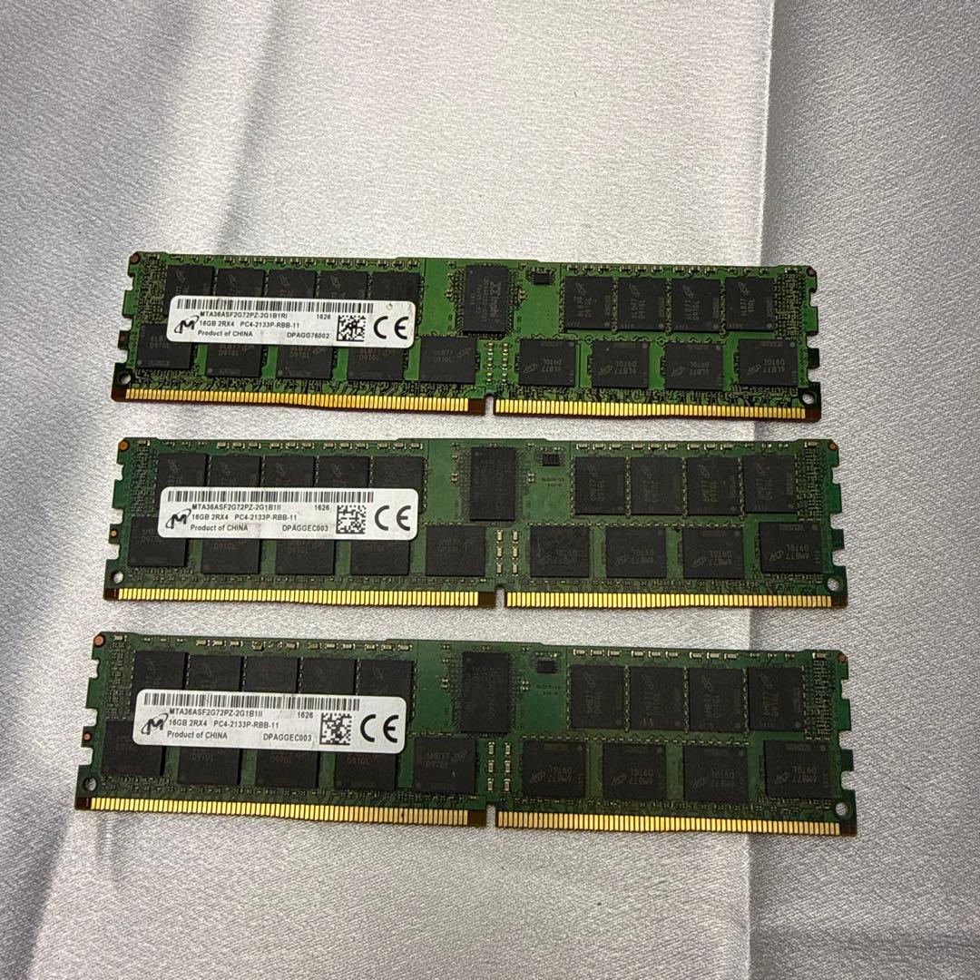 E*K様 DDR4 16GB 2133MHz DIMM メモリ3点
