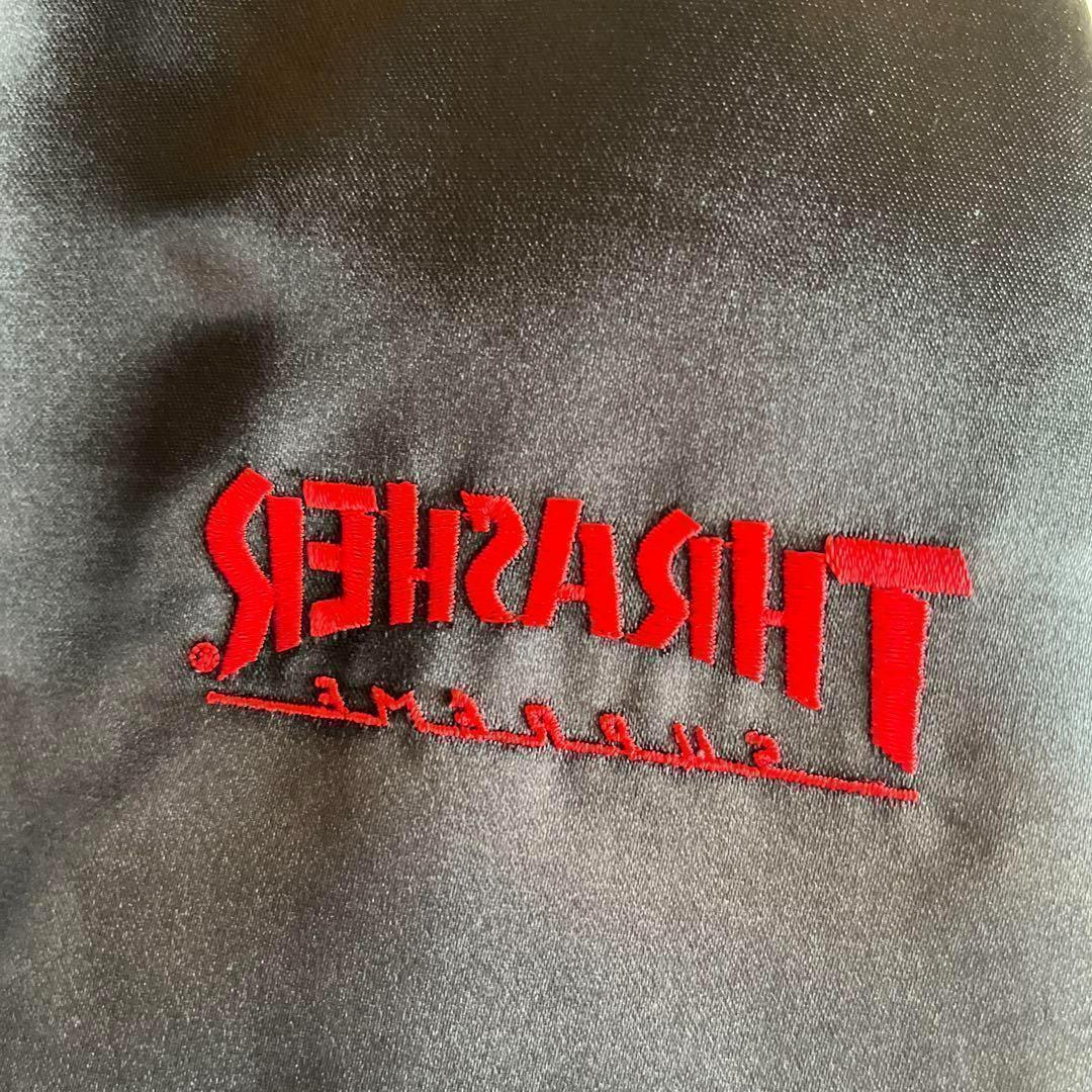 シュプリーム × スラッシャー 刺繍ロゴ スカジャン ブルゾン