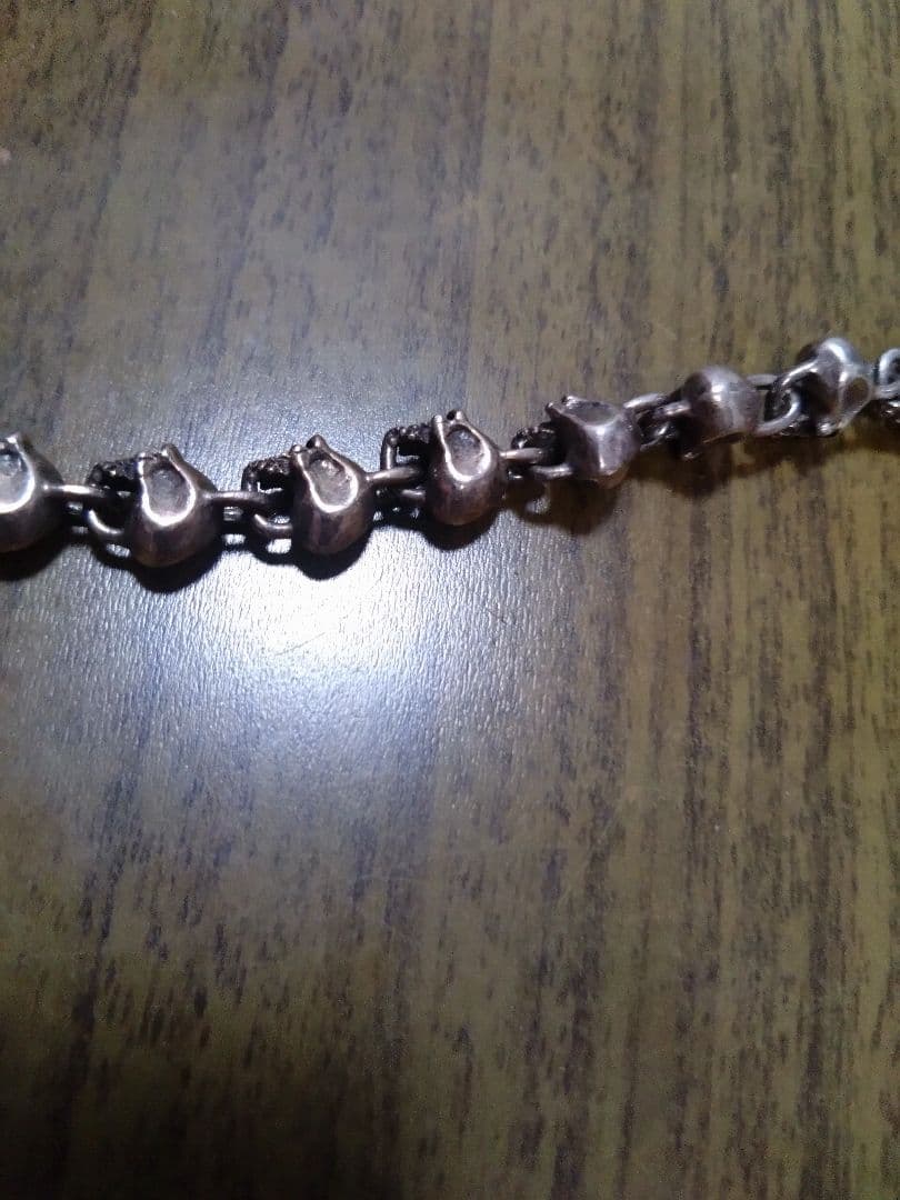 Silver シルバー　925 ドクロ　ブレスレット　約53g