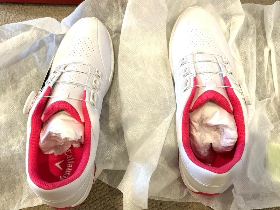 Callaway ゴルフシューズ AEROSPORTBOA WMホワイト/ピンク