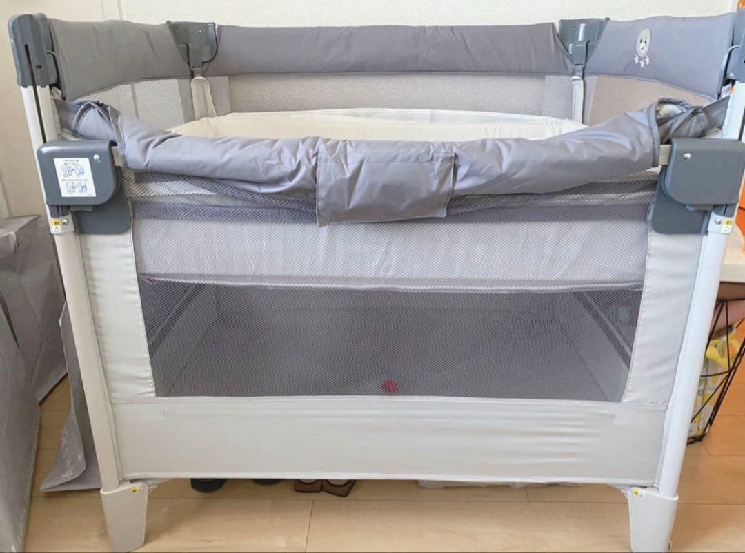 Aprica ココネル エアーAB ベビーベッド　グレーベアー