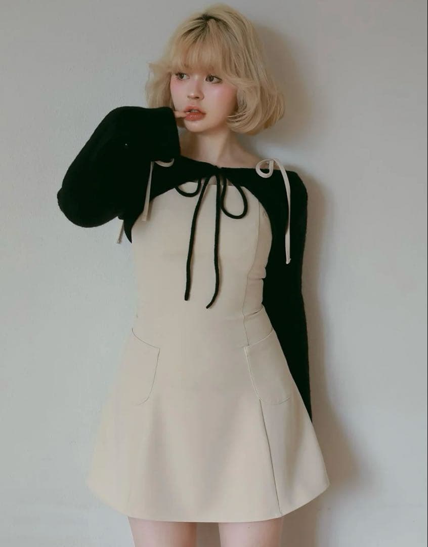 ワンピース ANDMARY Lamia knit set mini dress