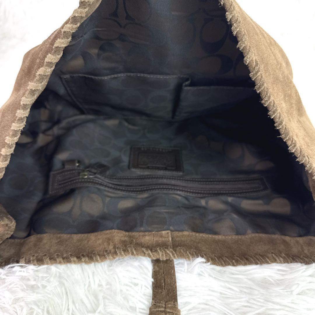 入手困難✨ OLD COACH　ハーフムーン　ワンショルダー　タッセル　スエード