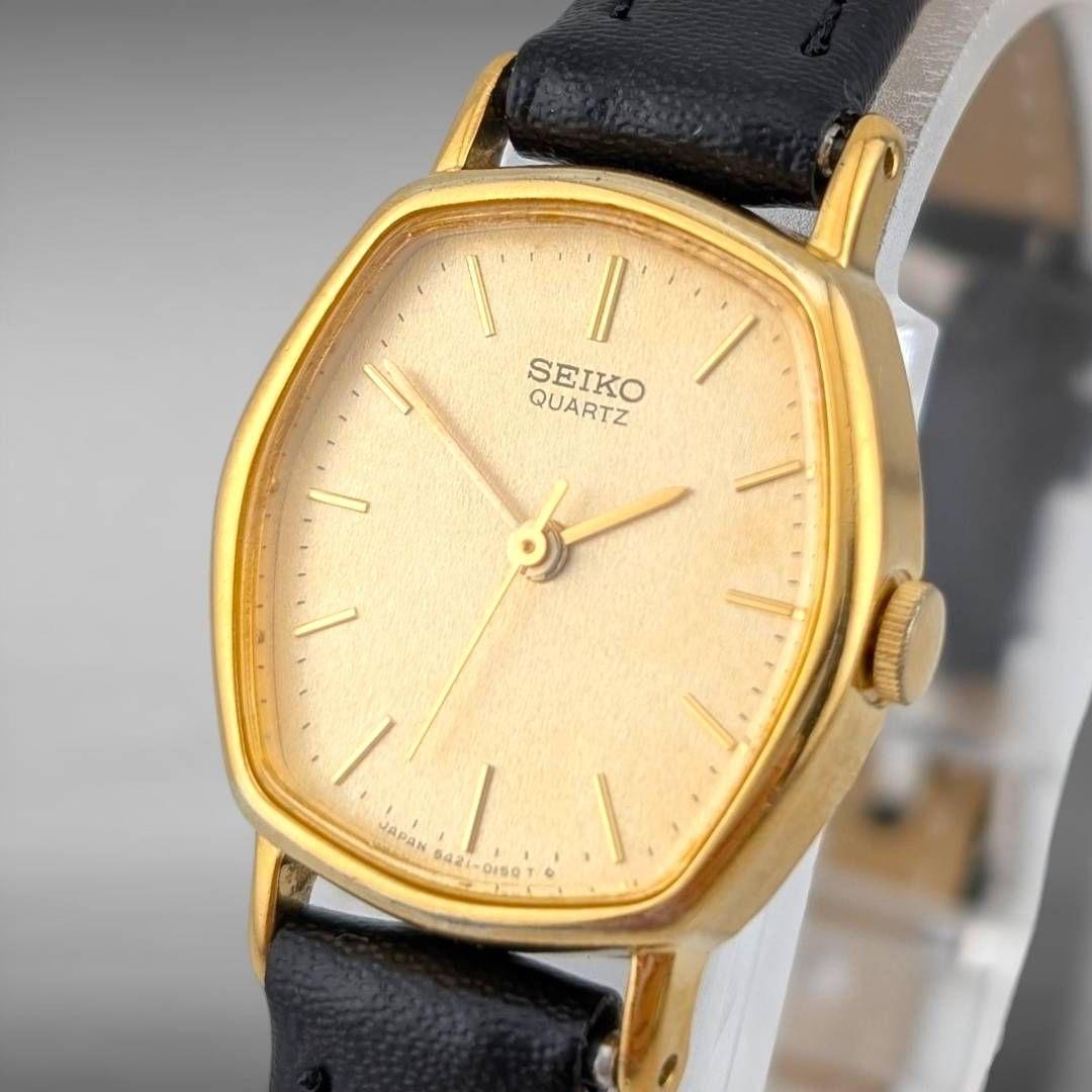 【新品電池/ベルト・稼働】セイコー 5421-5050 オクタゴン ゴールド