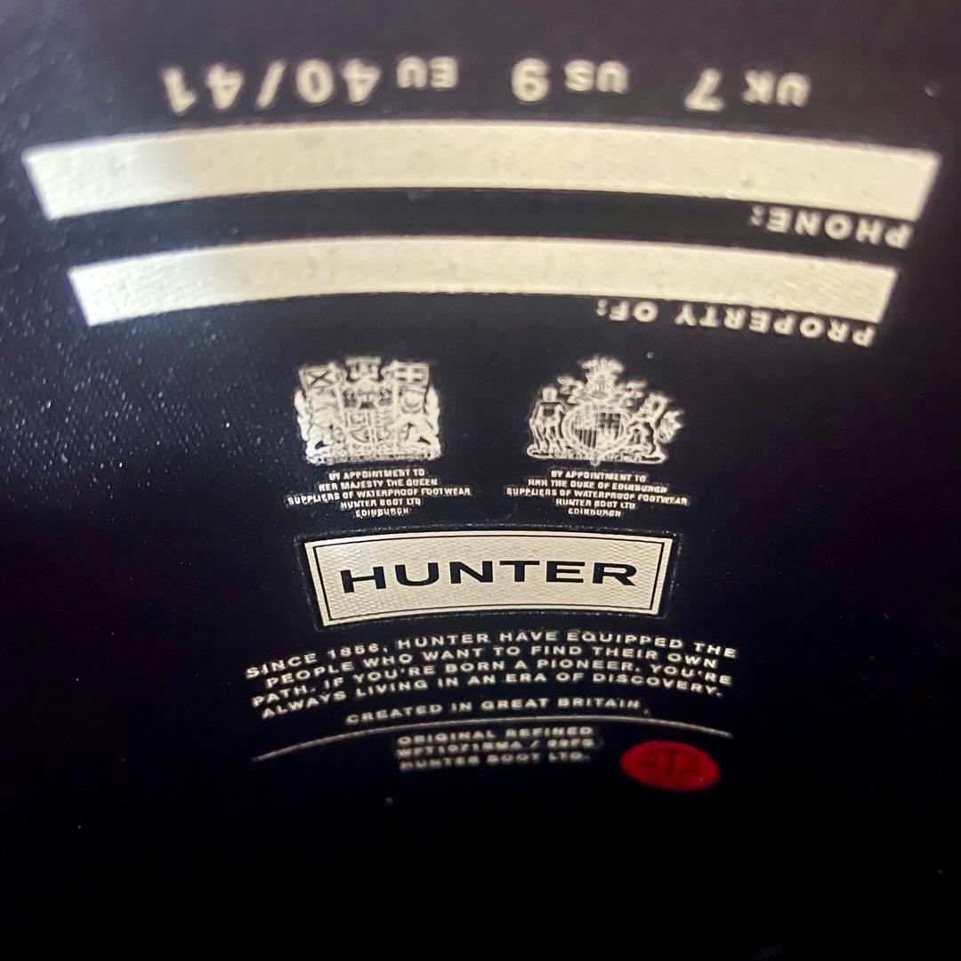 フォロワー300円引　超美品未使用級　HUNTER　ハンター　レインブーツ　長靴
