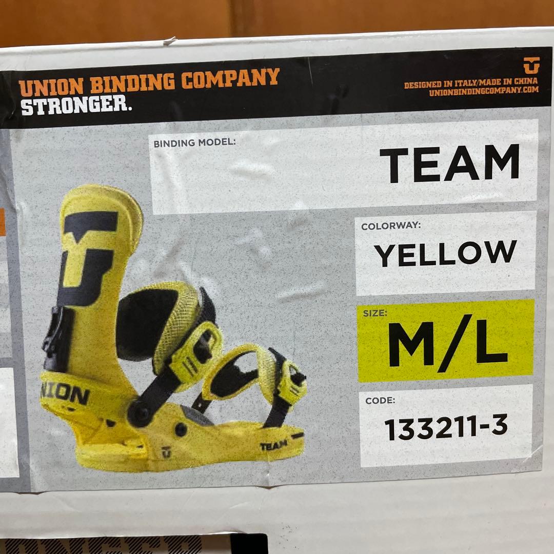 unionユニオン FORCE TEAM ビンディング　イエロー