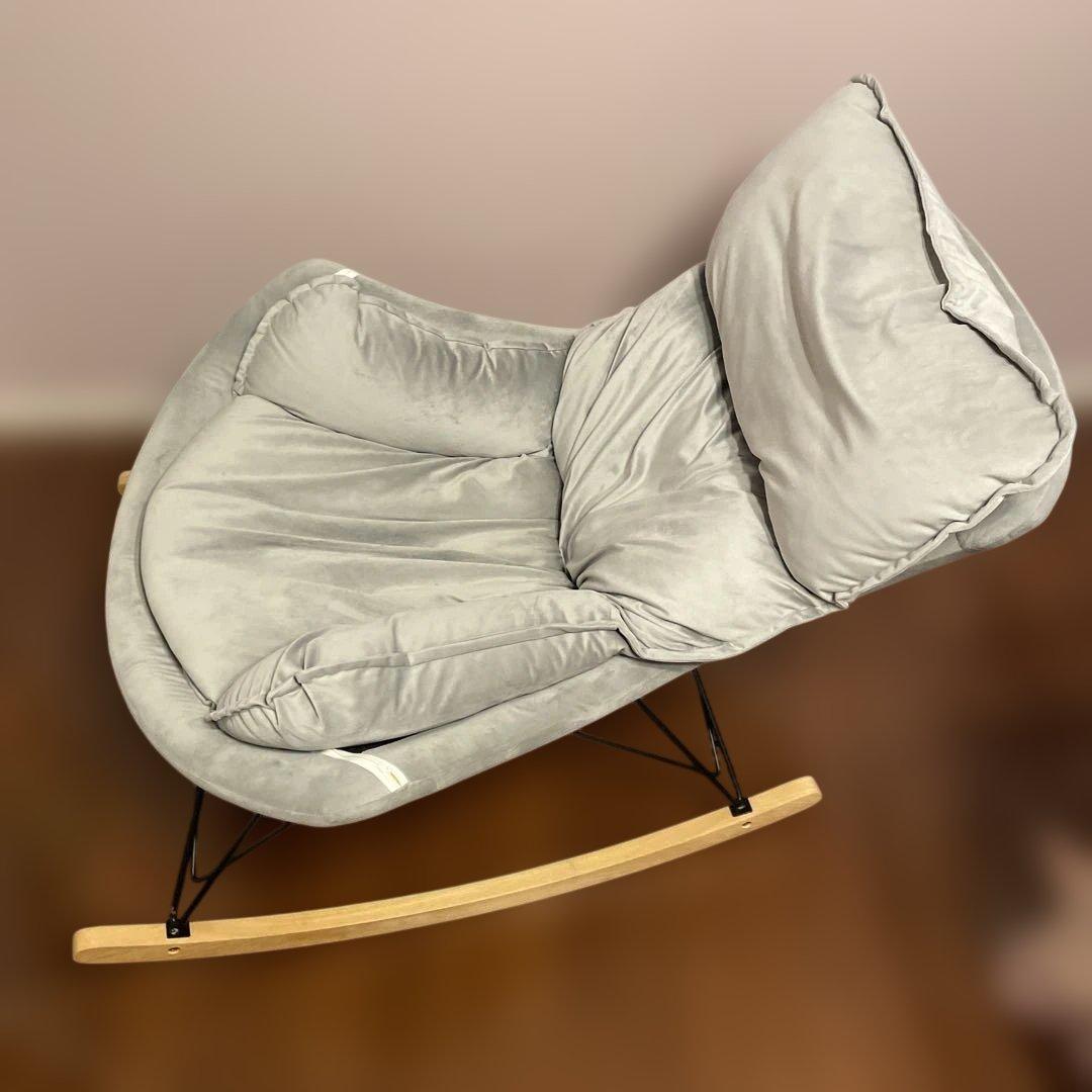 ロッキングチェア グレー