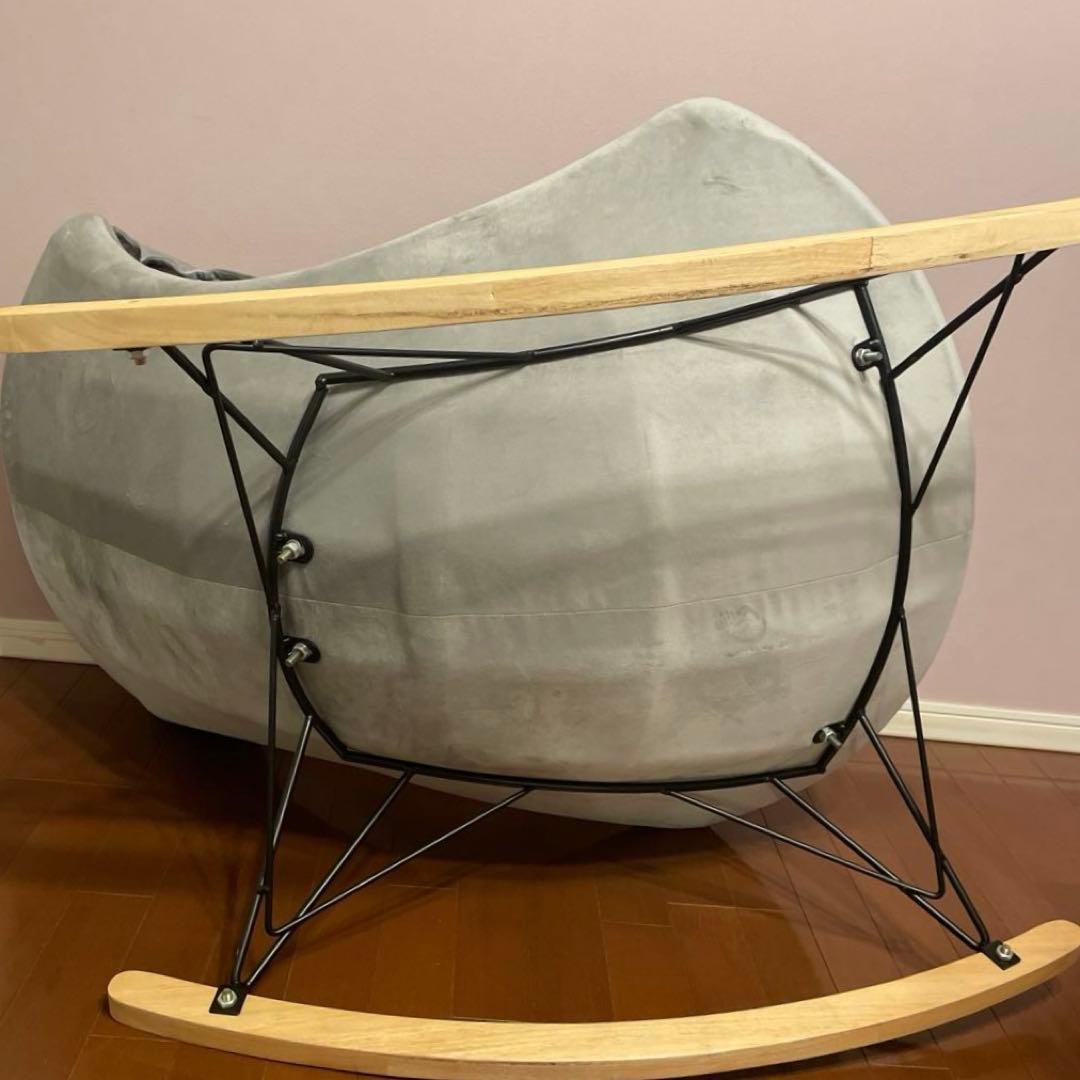 ロッキングチェア グレー