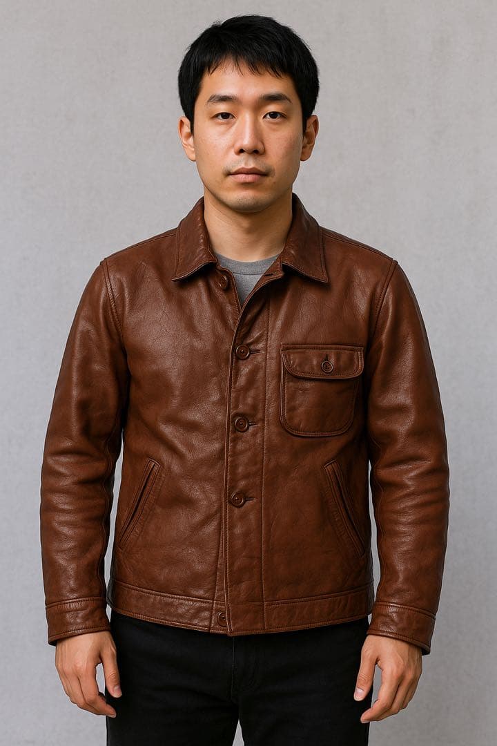 vintege J.S. steadカウハイドレザージャケット40siz