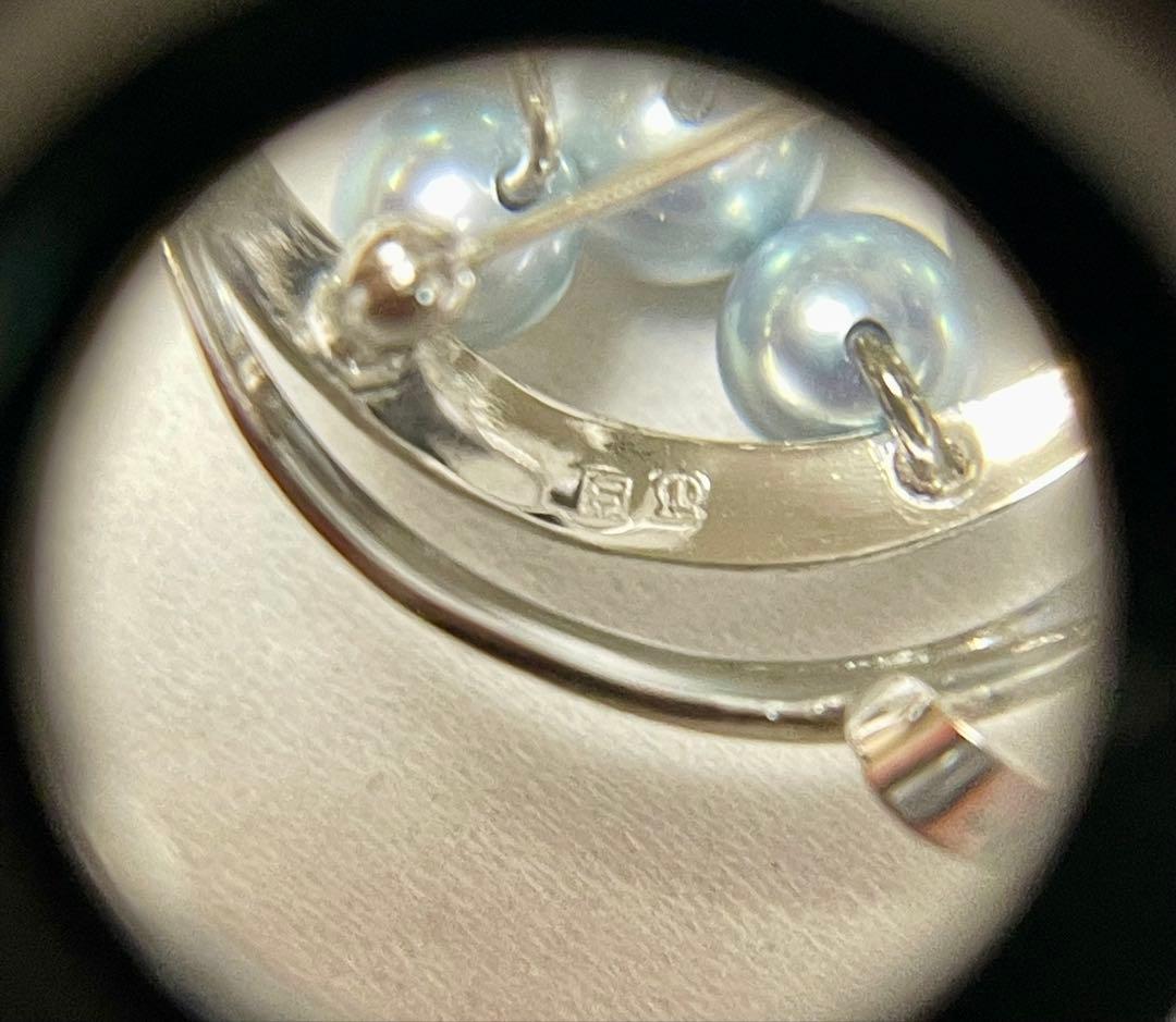 TASAKI 希少 美品 田崎真珠 ブルーパール ブローチ ベビーパール 黒真珠