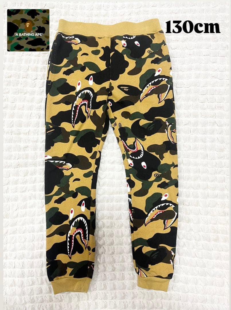 【即完品‼️】BAPE KIDS スウェットパンツ シャーク エイプ 130cm