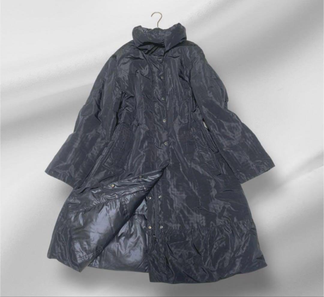 大きいサイズ！レリアンプラスハウス/リバーシブル無地✖️ノバチェック/ダウンコート