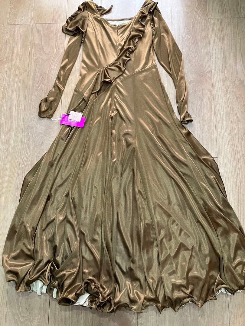 社交ダンス　ワンピース　ドレス　サンリーヌ　Lサイズ