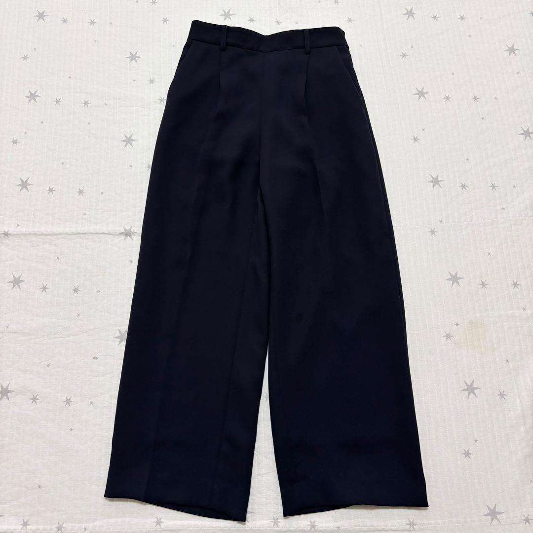 グリーンレーベルリラクシング　ノーカラー ダブルクロス パンツスーツ Mサイズ