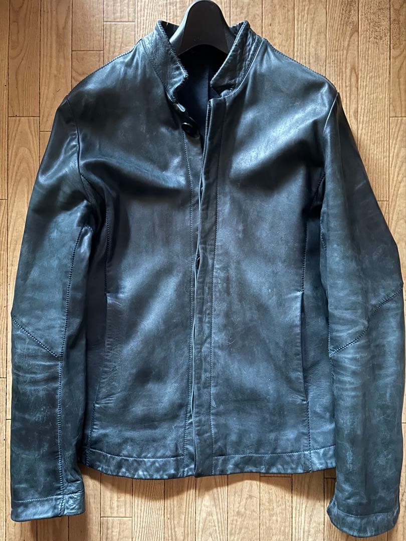 【11/30迄価格】10sei0otto レザーライダースジャケット 44表記