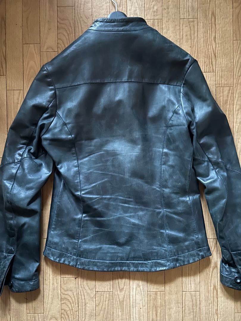 【11/30迄価格】10sei0otto レザーライダースジャケット 44表記