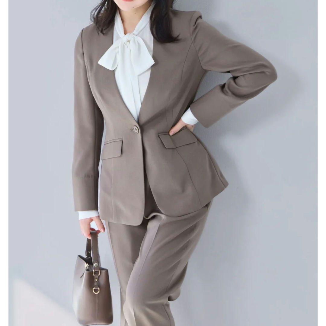 overE スーツ上下 25AW：モカ