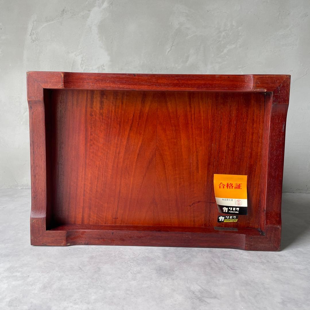 カリモク 唐木家具 和風 電話台 抽斗 引き出し付き サイドボード　小型チェスト