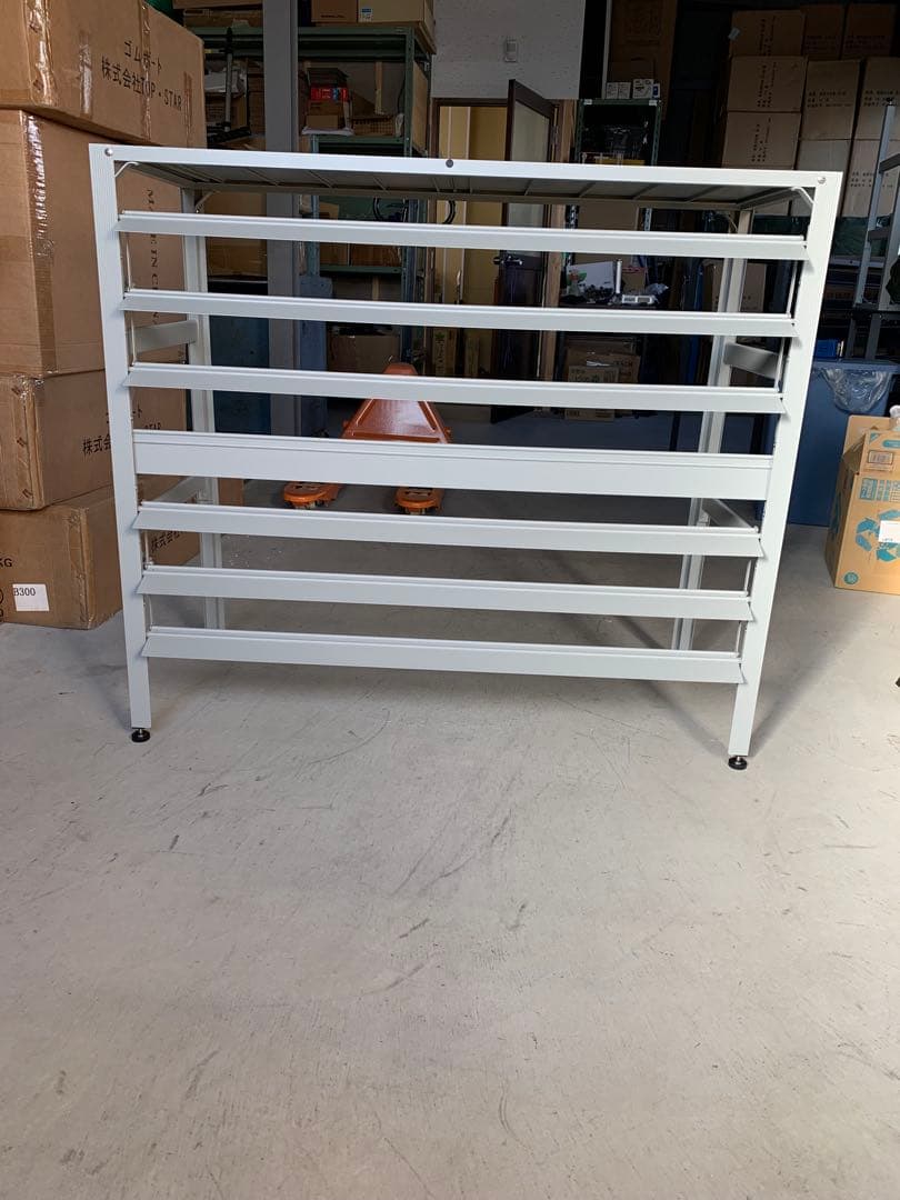 アルミ製 エアコン室外機カバー排気ルーバー方向可調整R－ホワイト