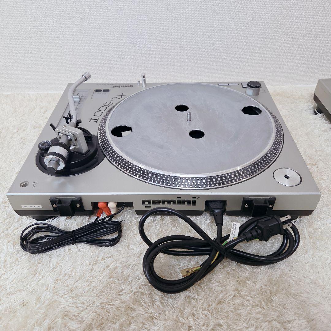 gemini ターンテーブル 2台セット XL-500Ⅱ ダイレクトドライブ